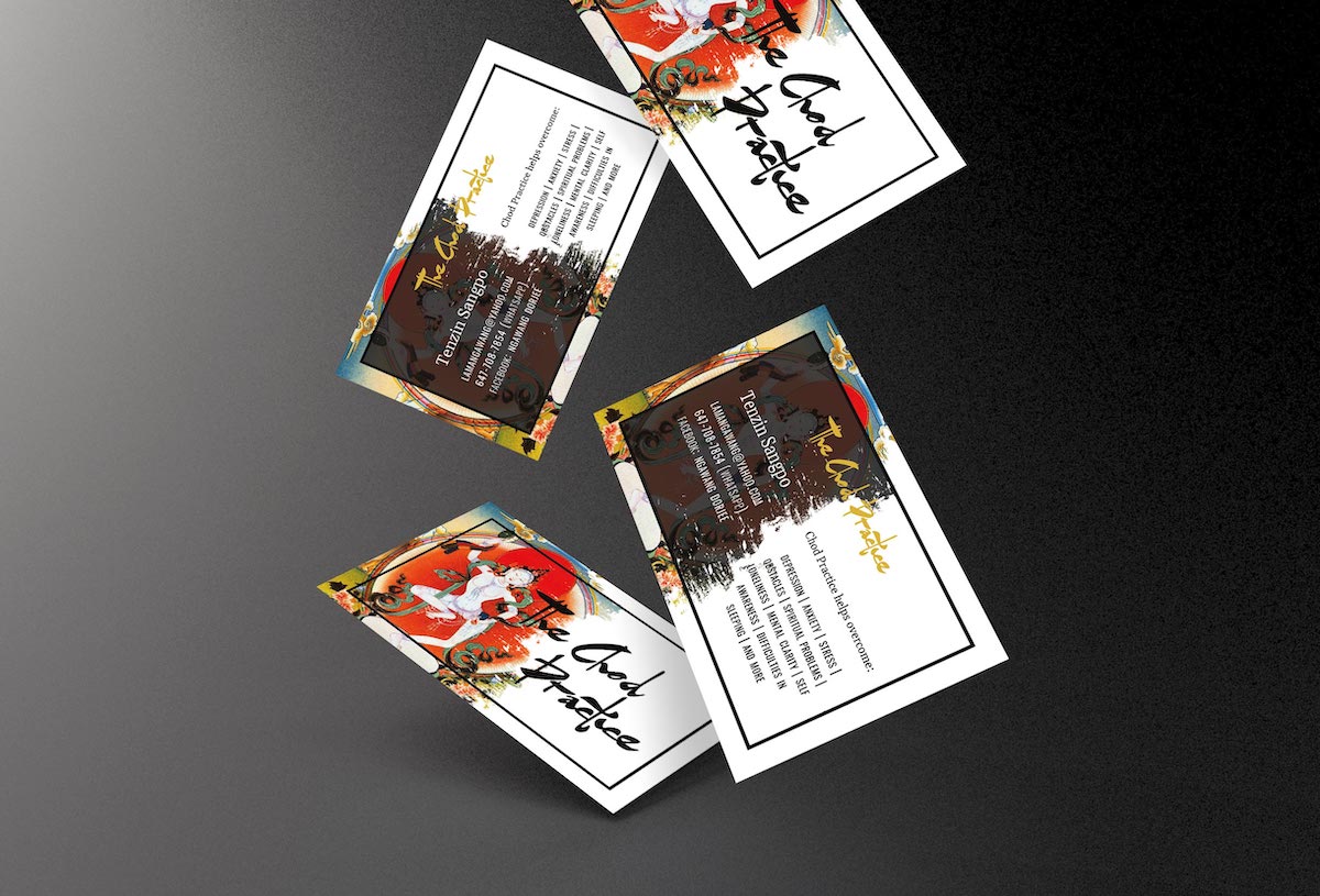 Tenzin Sangpo business card mockup